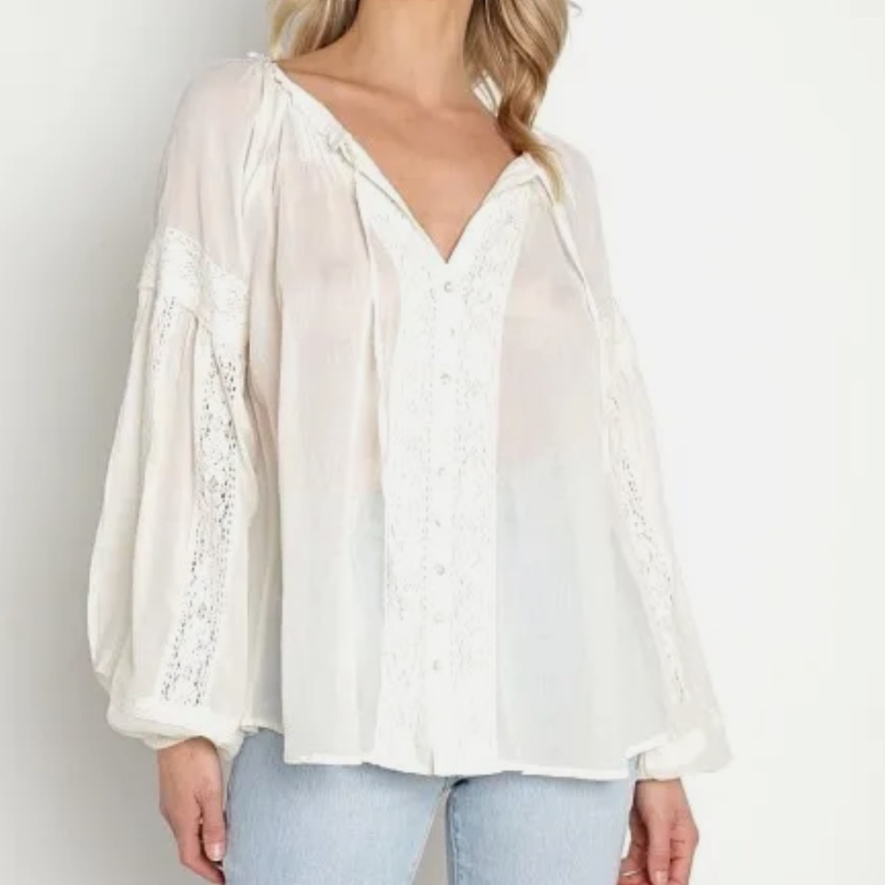 Spell And The Gypsy Magnolia Blouse Antique White Size Medium